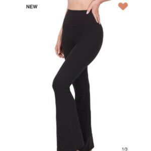 ✨NWT Zenana Wide Waistband Yoga Flare Pants